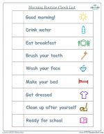 Free Preschool Routine Chart