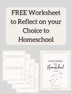 FREE Choosing to Homeschool Reflections Workbook